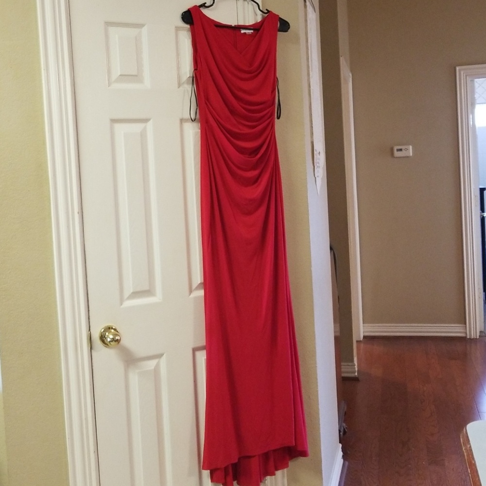 Calvin Klein Ruched Jersey Gown Size 8